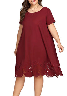 Vestido Plus Size Soltinho Monocromático