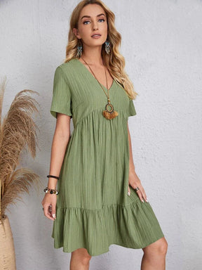 Vestido Casual Soltinho Midi de Verão Anne