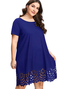 Vestido Plus Size Soltinho Monocromático